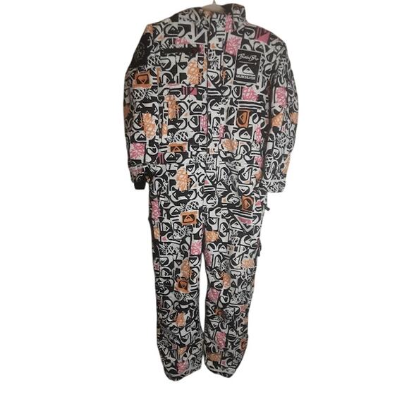 Binky Bro x Quiksilver Powder Club Kids Snow Suit Graphic Print Size 10/M - Picture 2 of 6